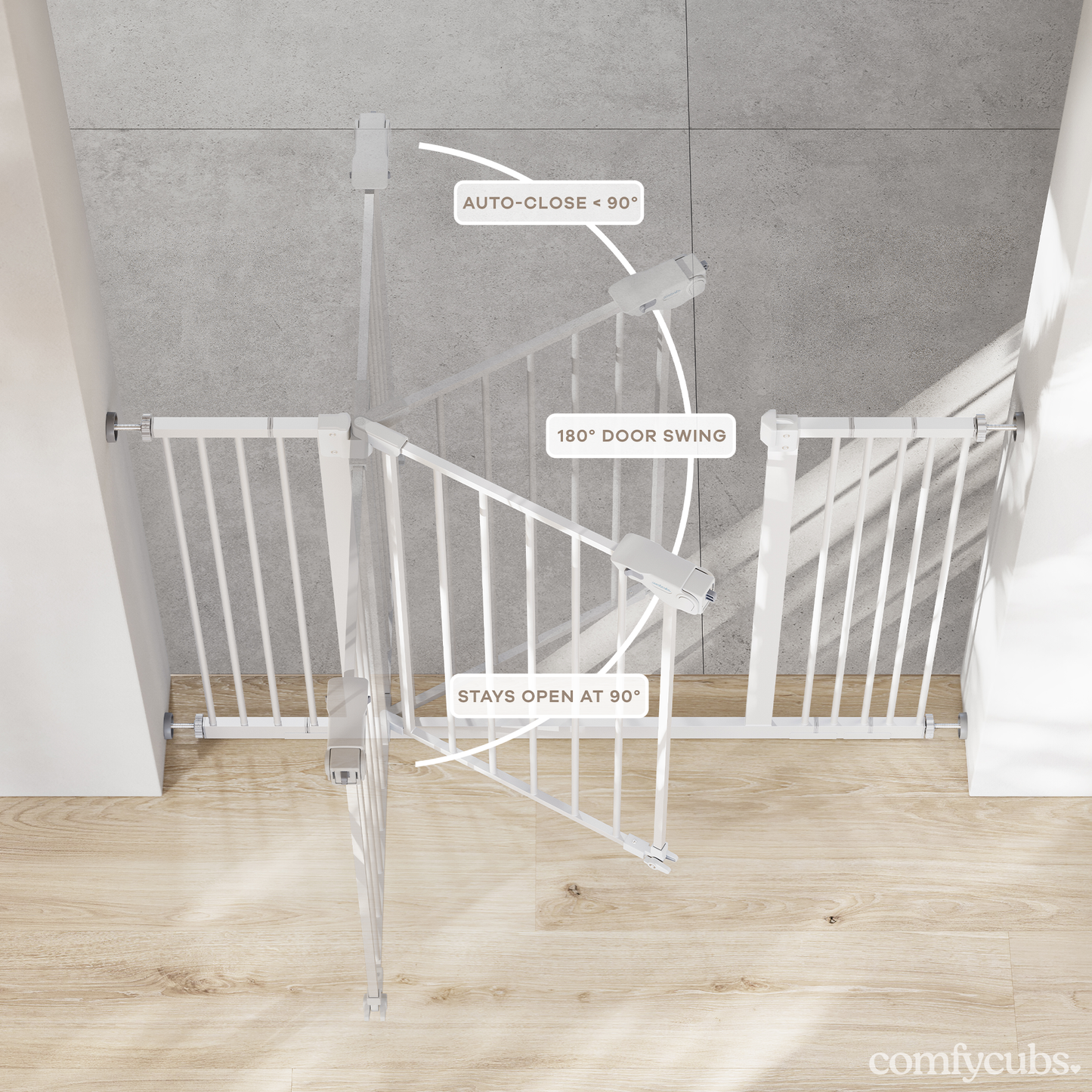Baby Safety Gate - White