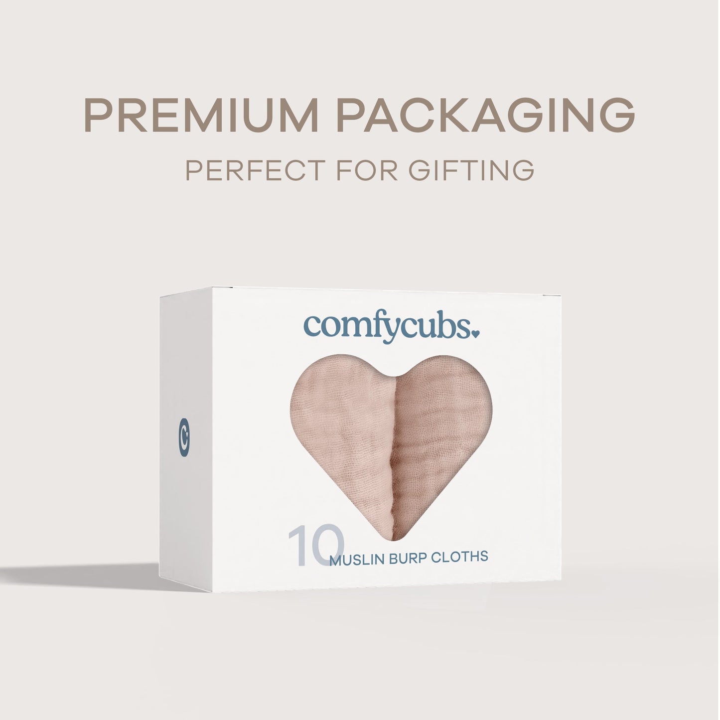 Muslin Burp Cloths - Blush