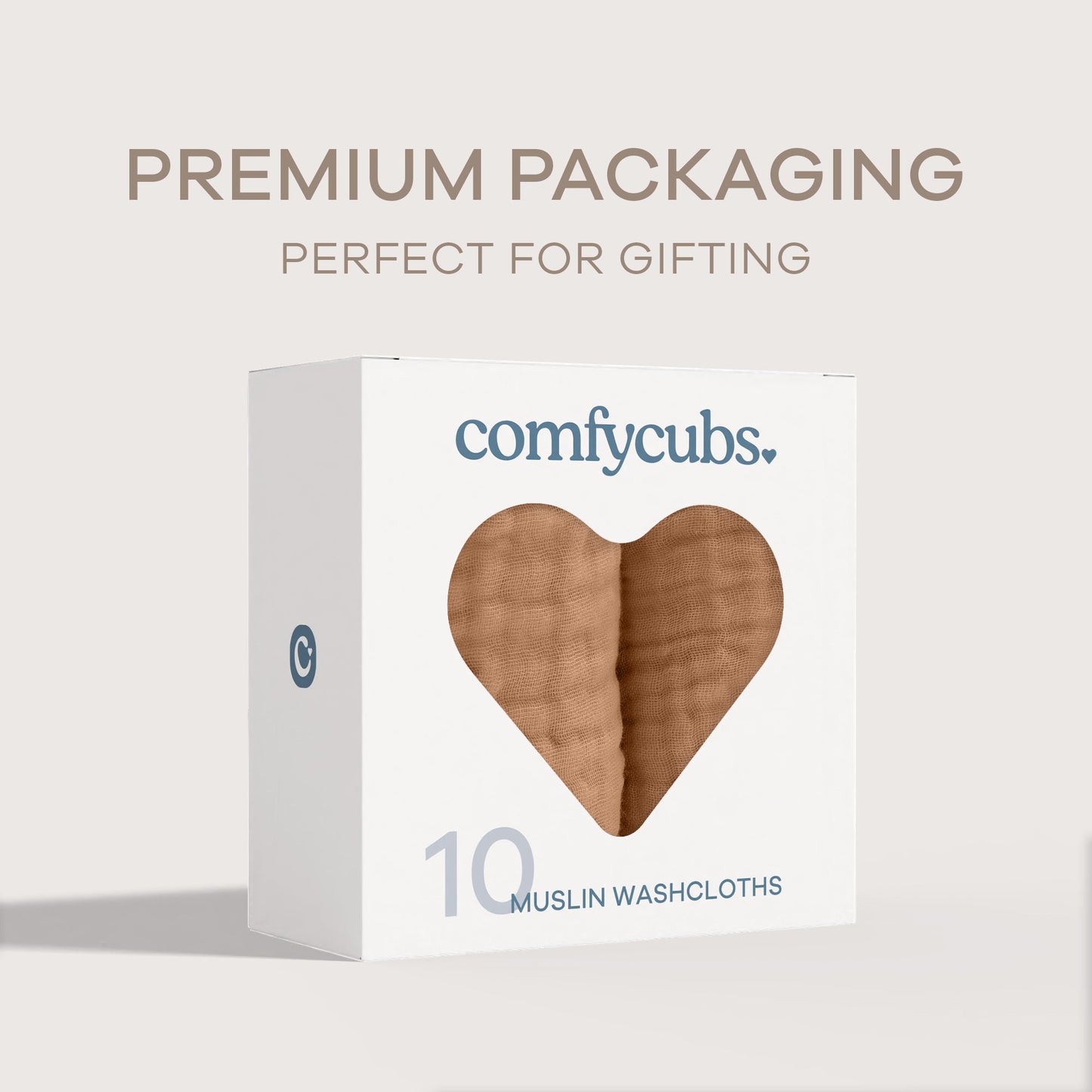 Muslin Washcloths - Caramel