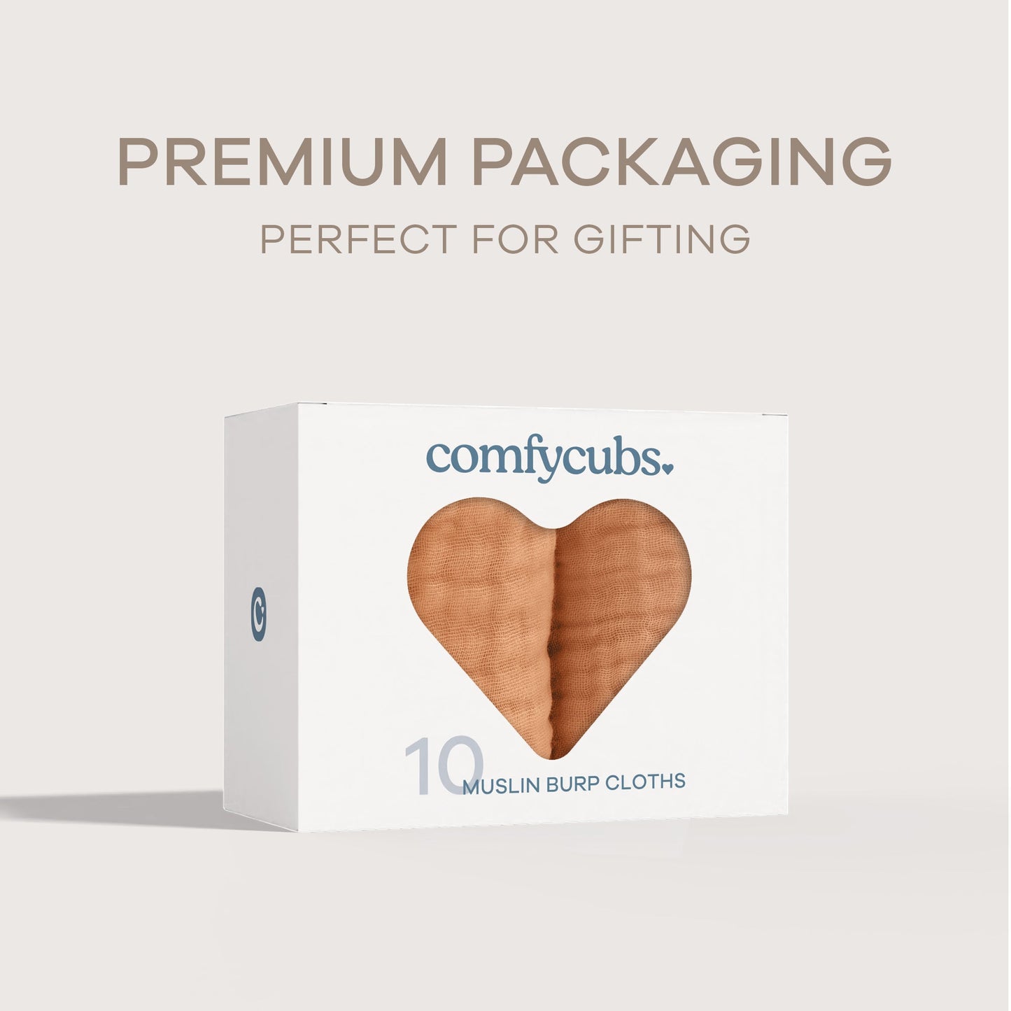 Muslin Burp Cloths - Caramel