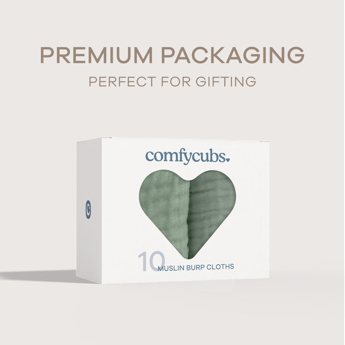 Muslin Burp Cloths  - Fern