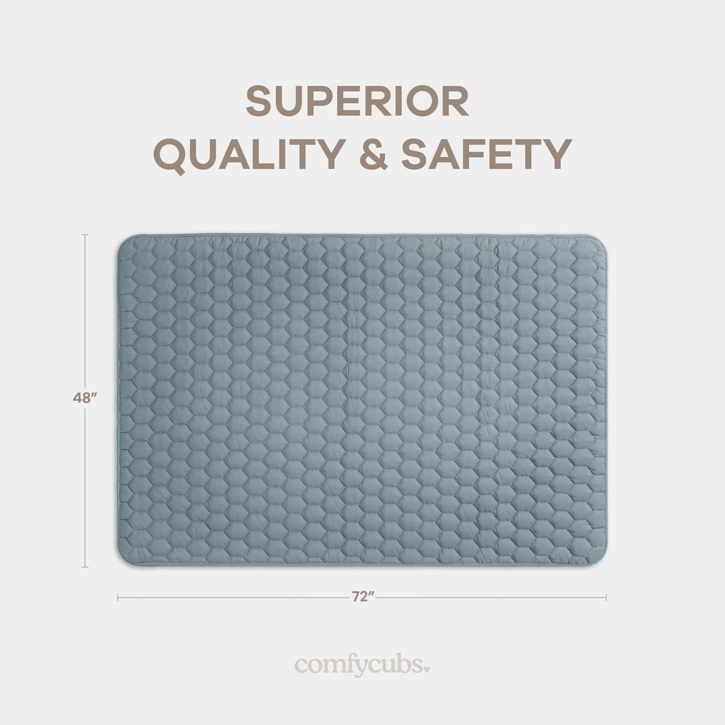 Play Mat with Non-Slip Bottom - Pacific Blue