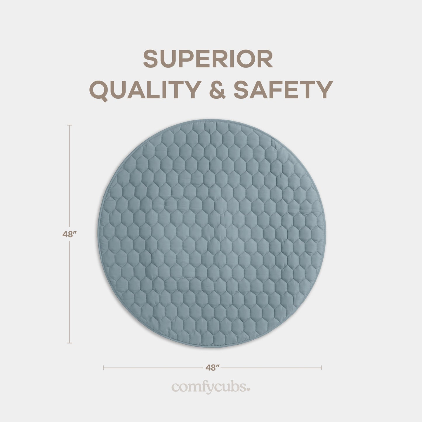 Play Mat with Non-Slip Bottom - Pacific Blue