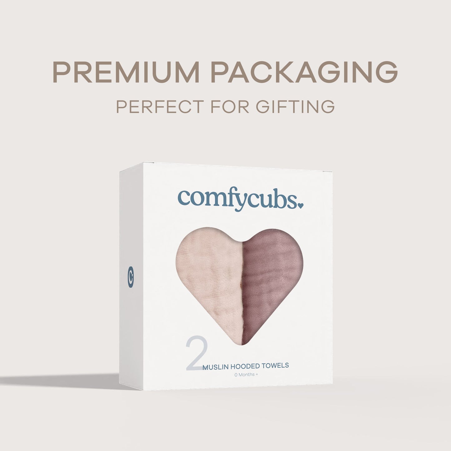 Baby Hooded Towels - Mauve & Blush