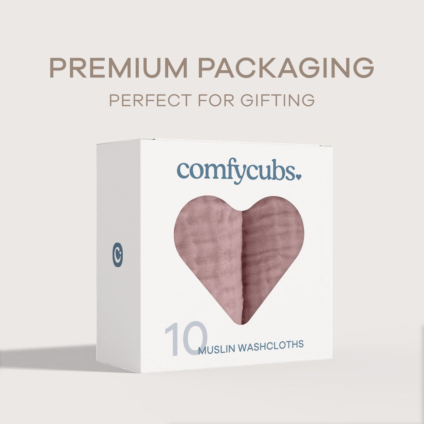 Muslin Washcloths - Mauve