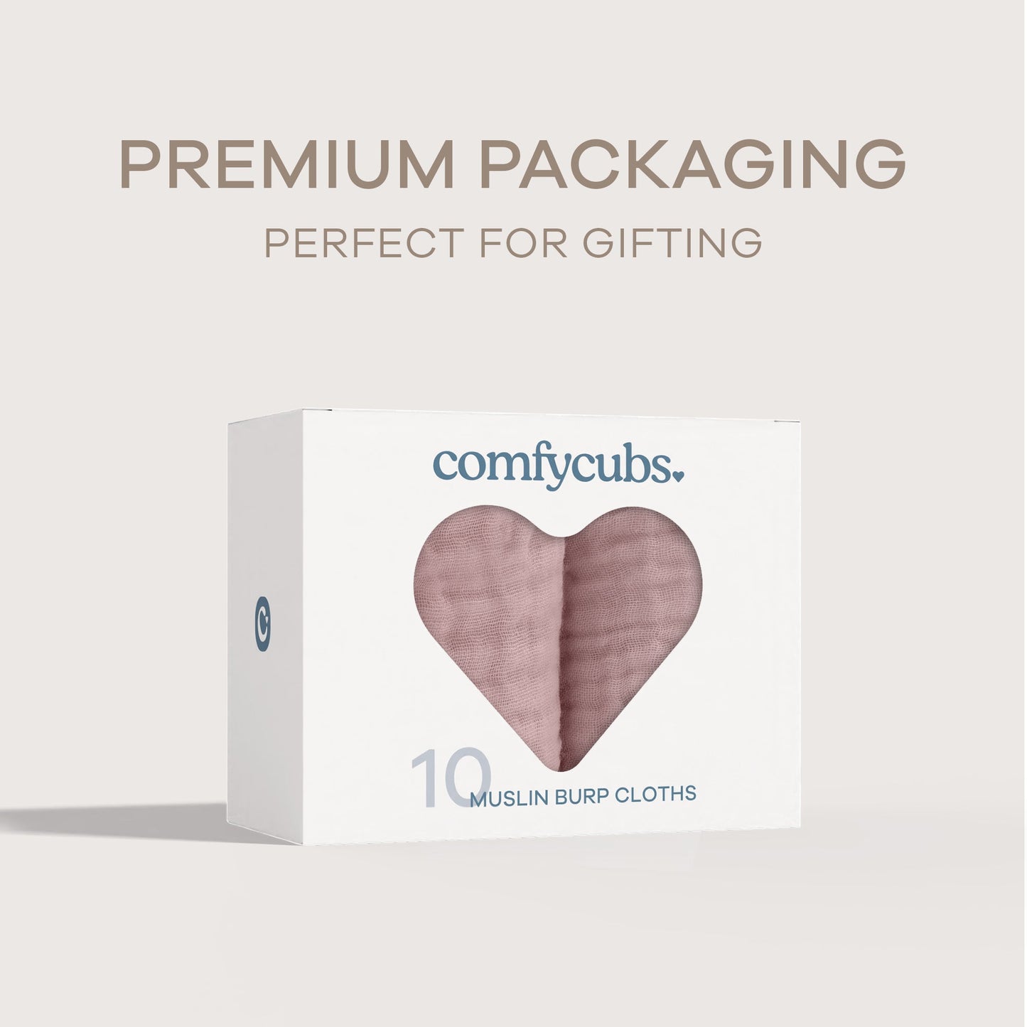 Muslin Burp Cloths - Mauve