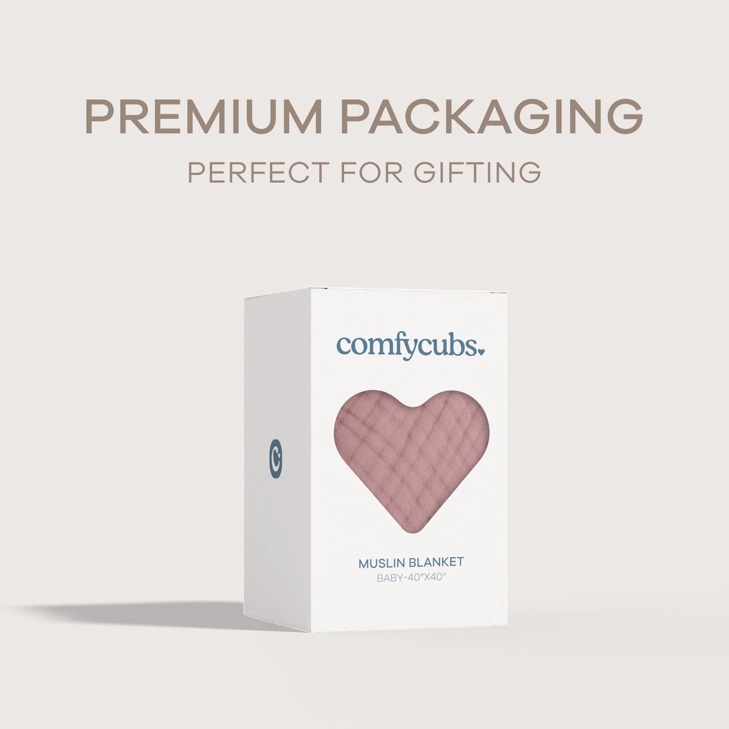 Baby Muslin Blanket in Mauve