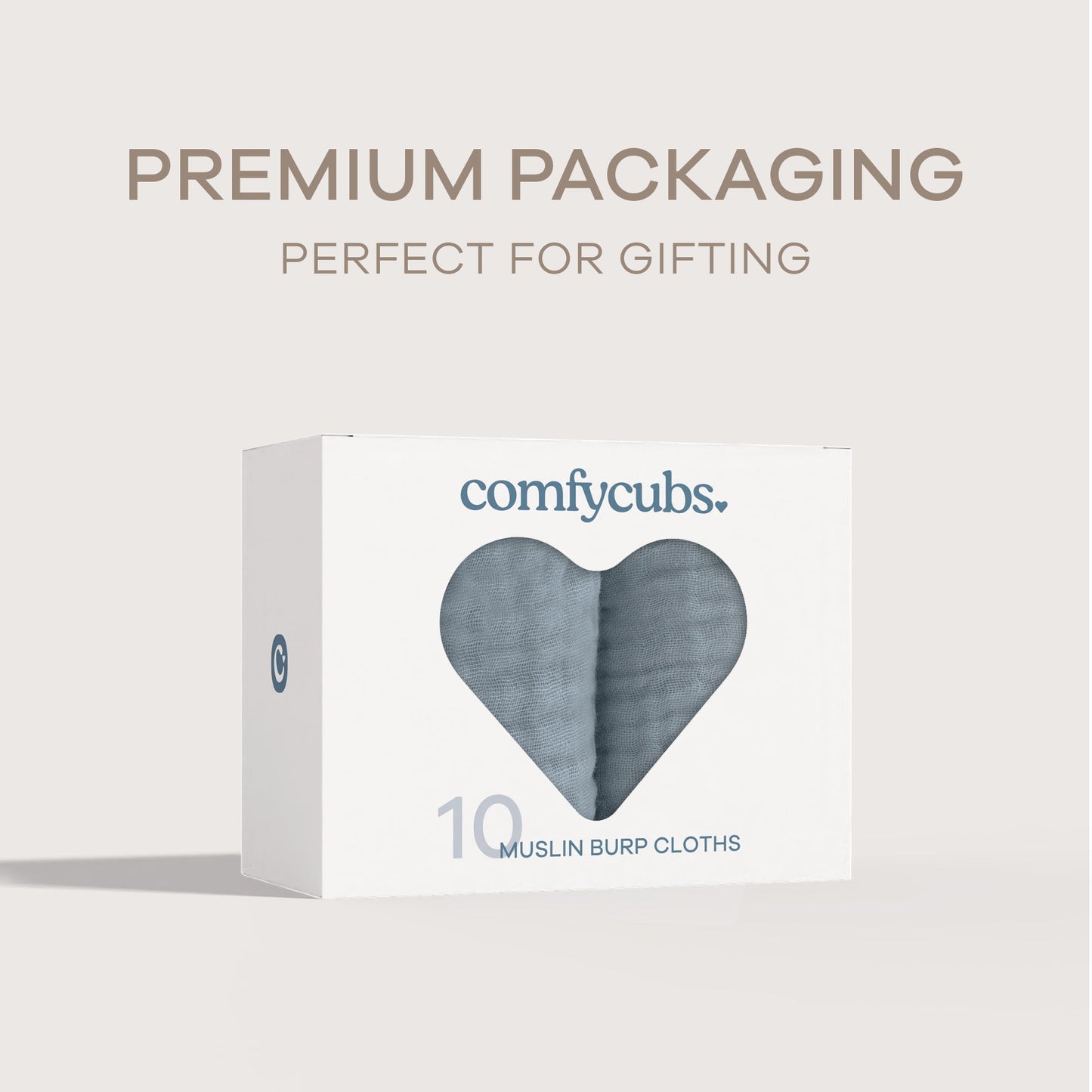 Muslin Burp Cloths - Pacific Blue