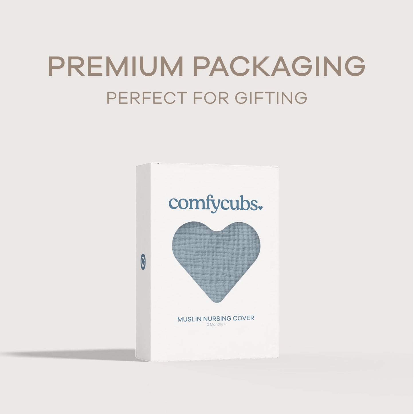 Muslin Nursing Cover - Pacific Blue