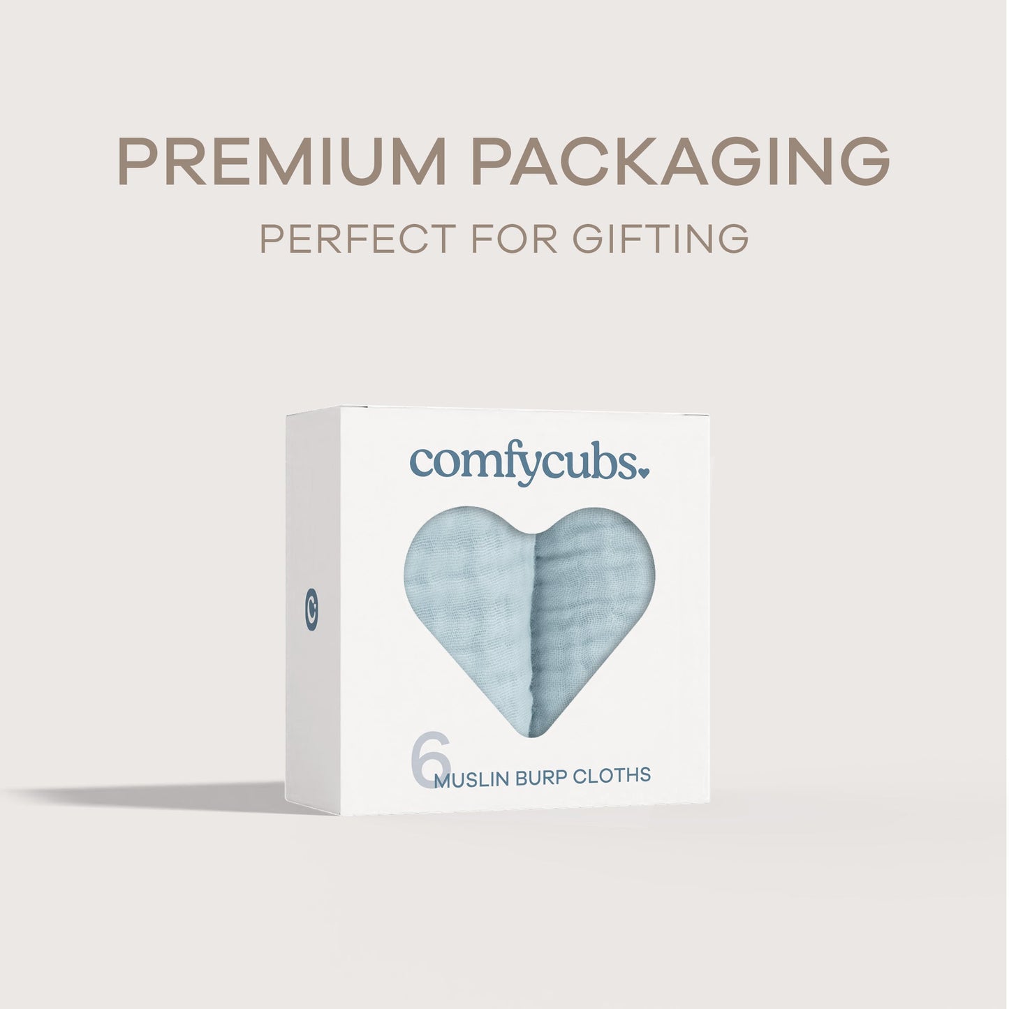 Muslin Burp Cloths - Sky Blue