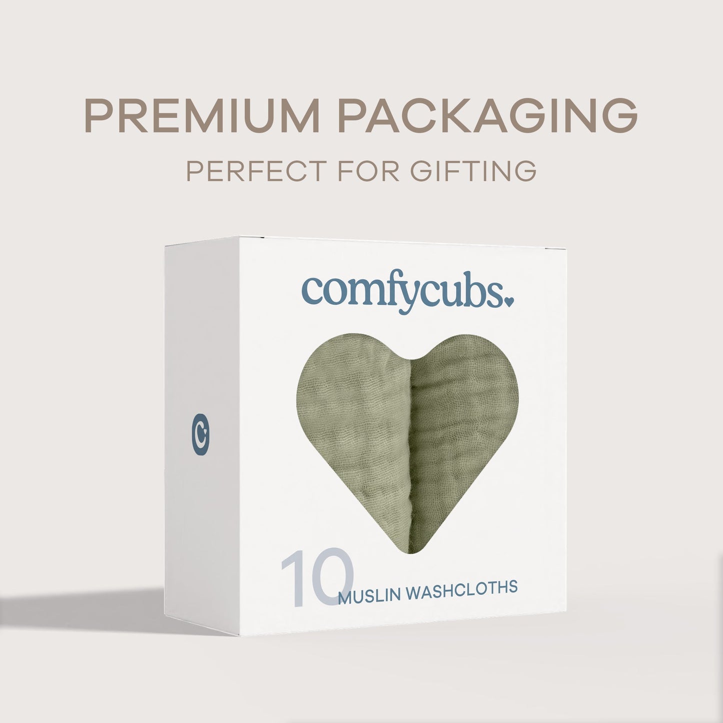 Muslin Washcloths - Sage