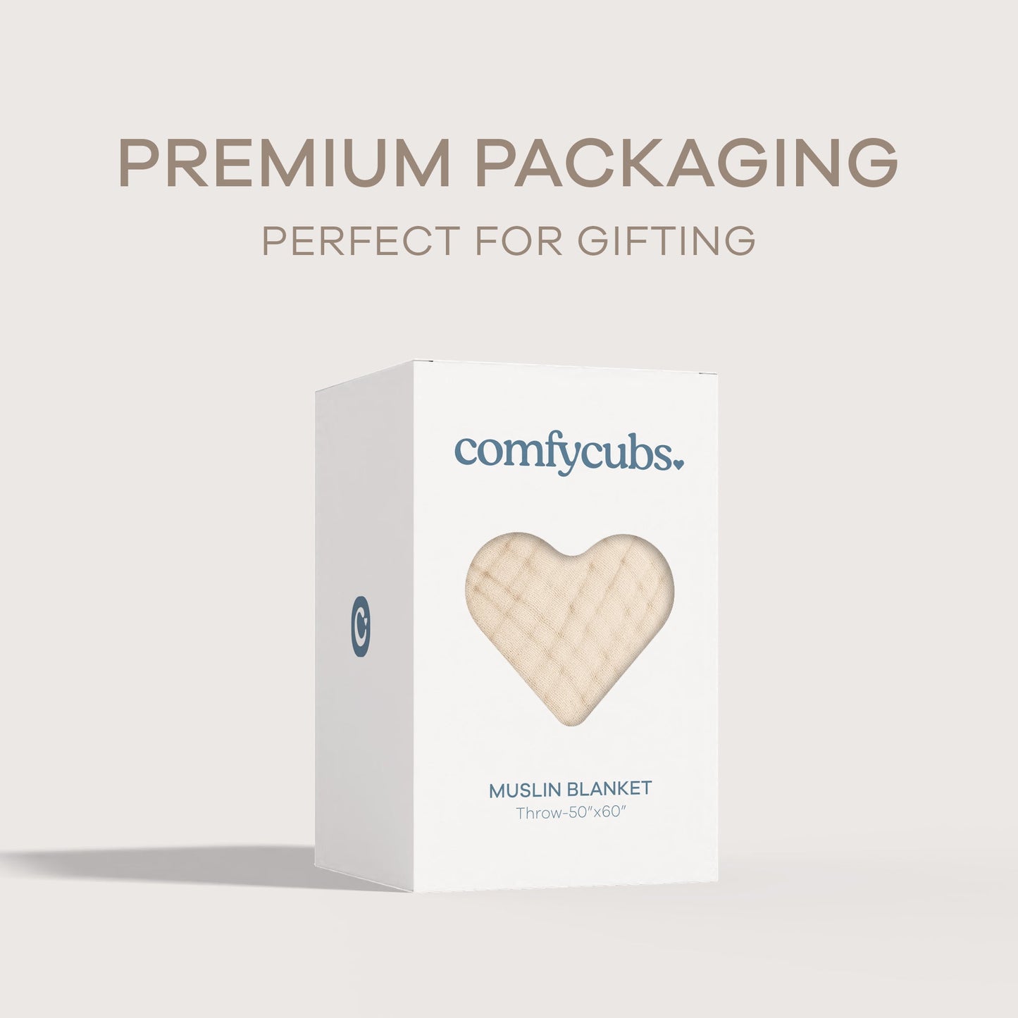 Adult Muslin Blanket in Sand