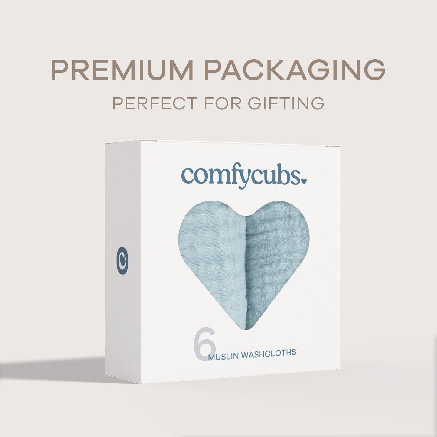 Muslin Washcloths - Sky Blue