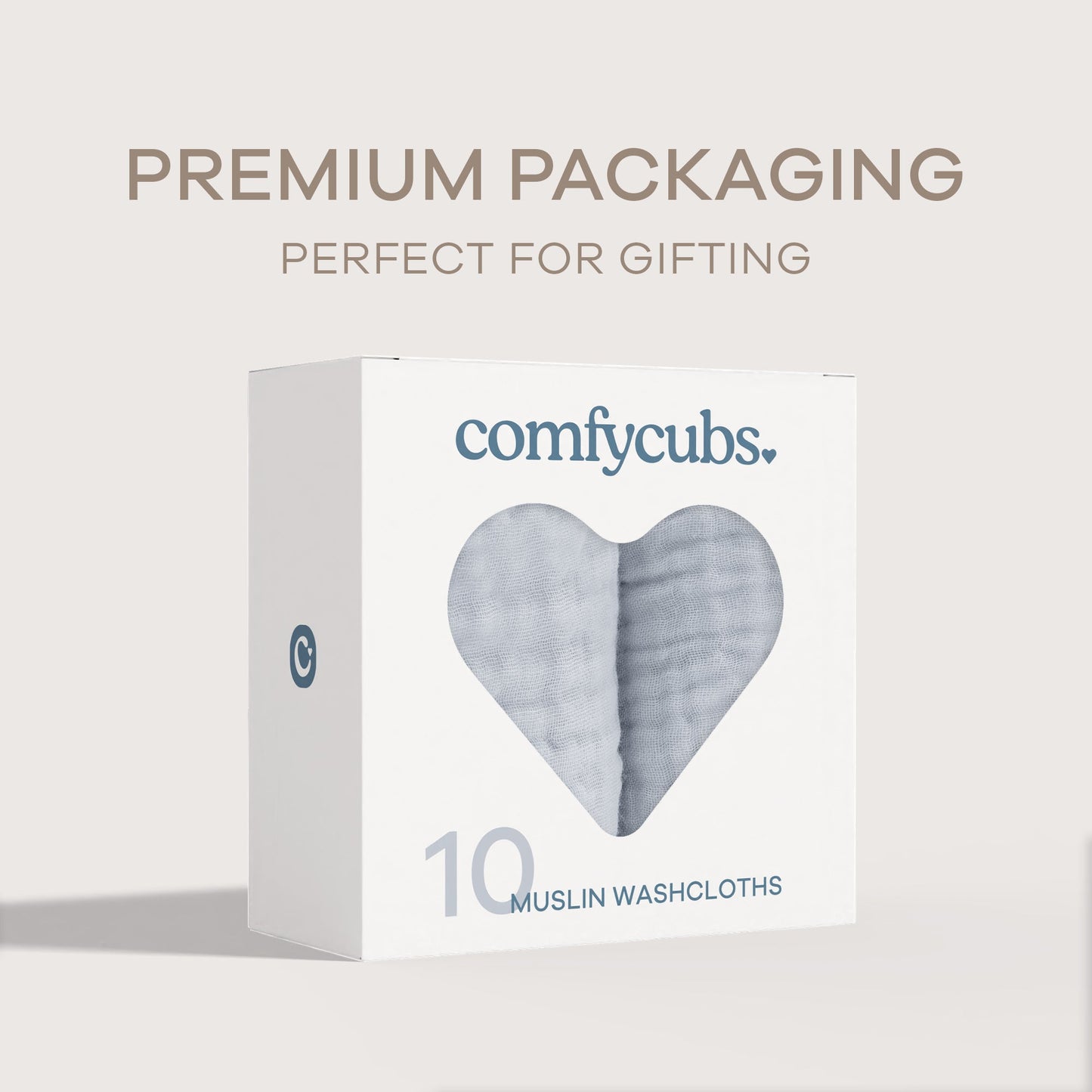 Muslin Washcloths - Slate