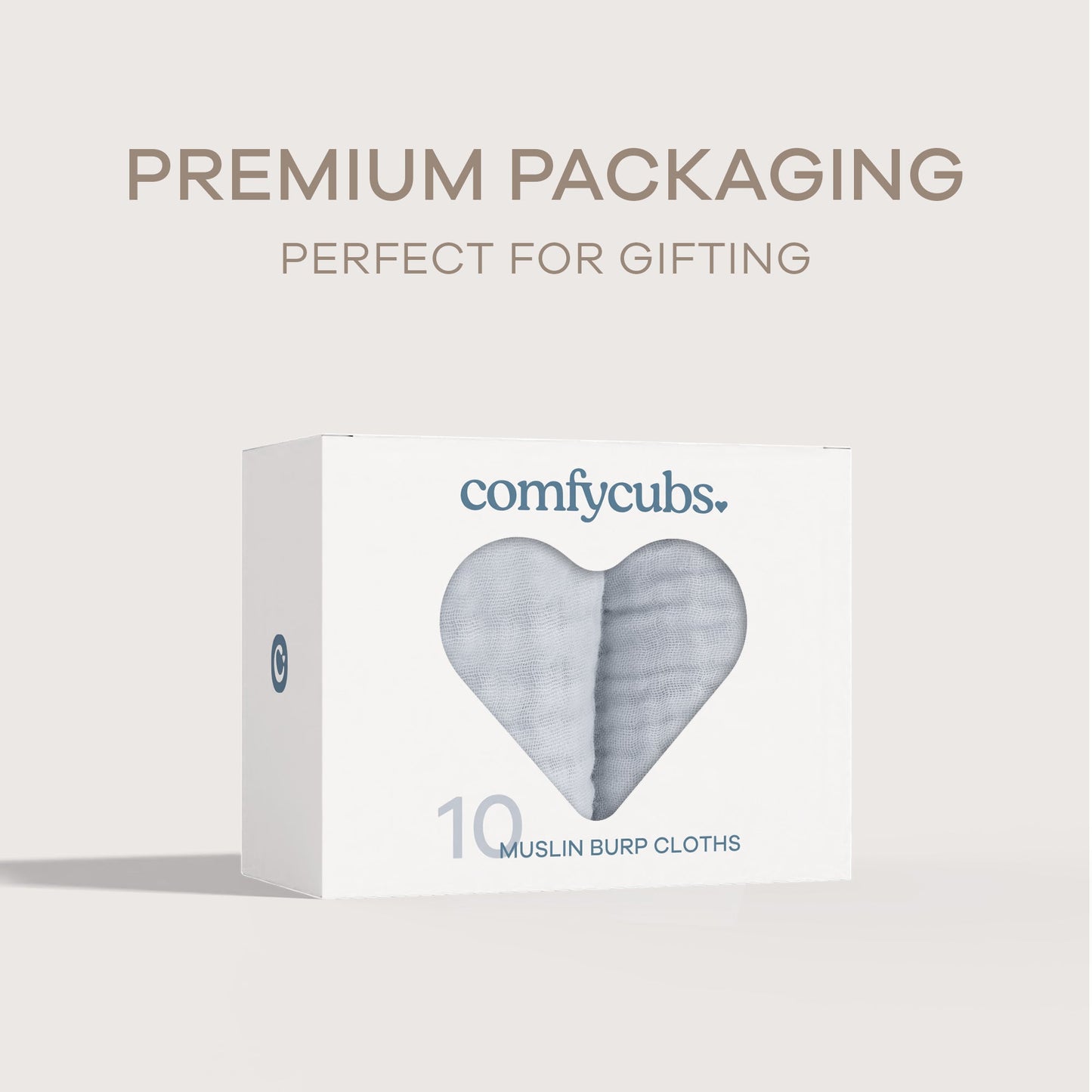 Muslin Burp Cloths - Slate