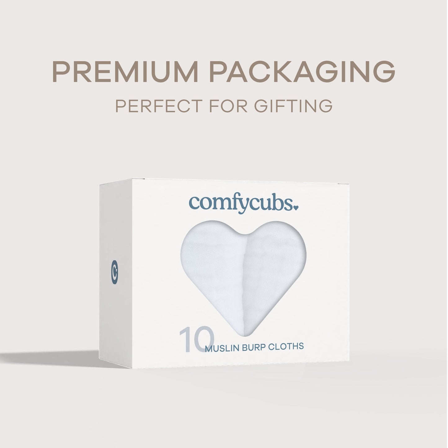 Muslin Burp Cloths - White