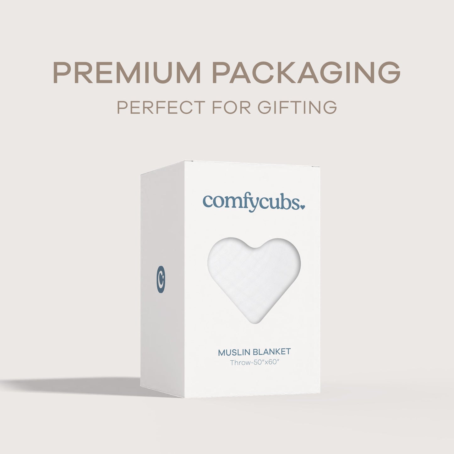 Adult Muslin Blanket in White