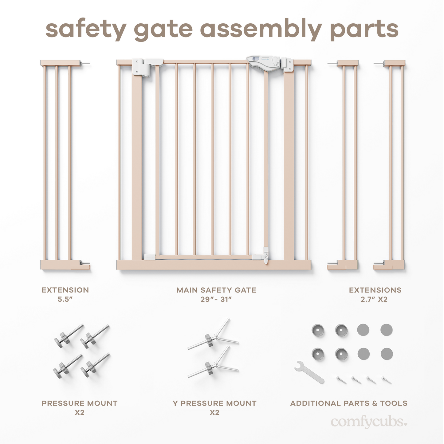 Baby Safety Gate - Blush