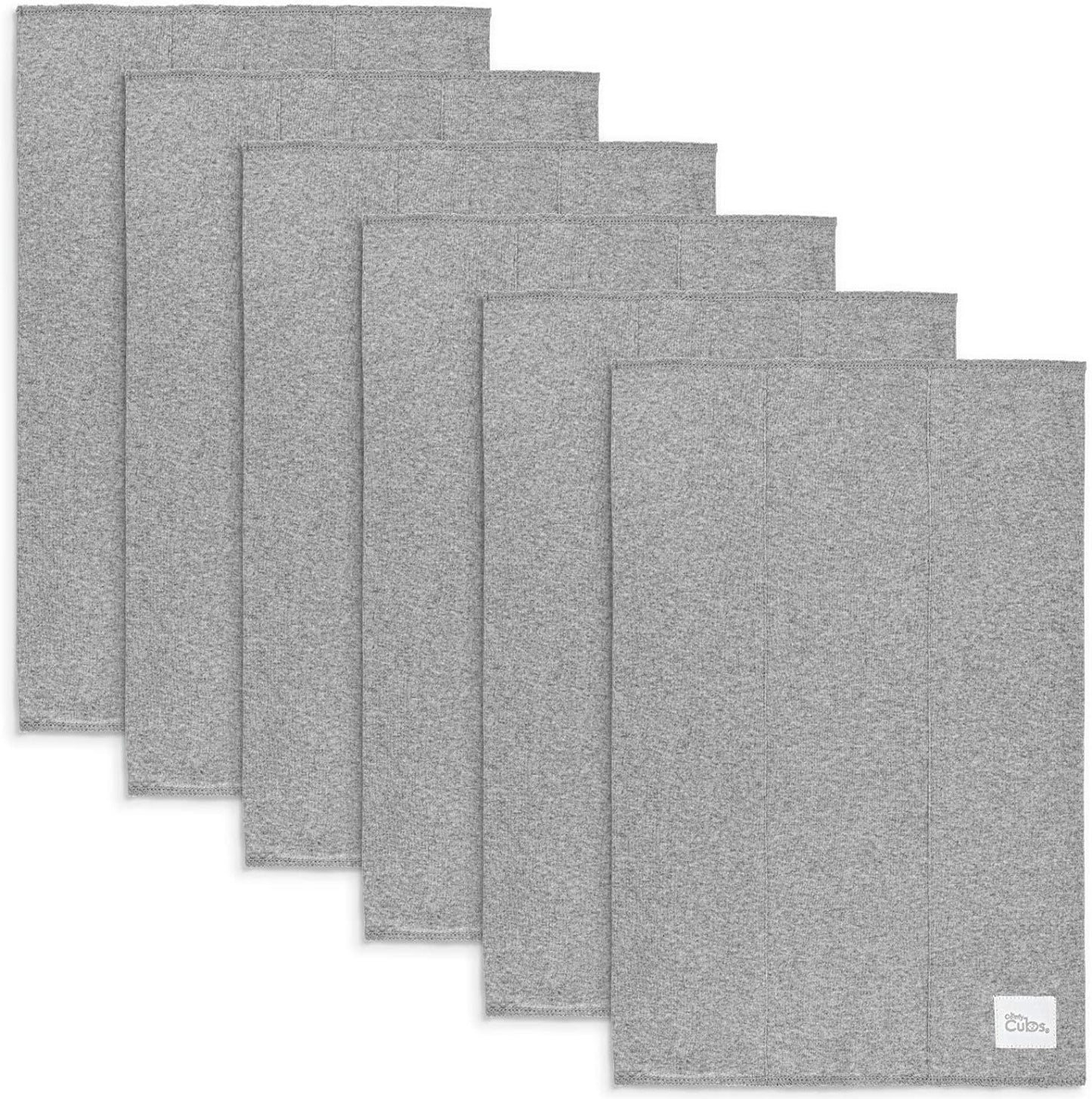 Cotton Burp Cloths - Grey