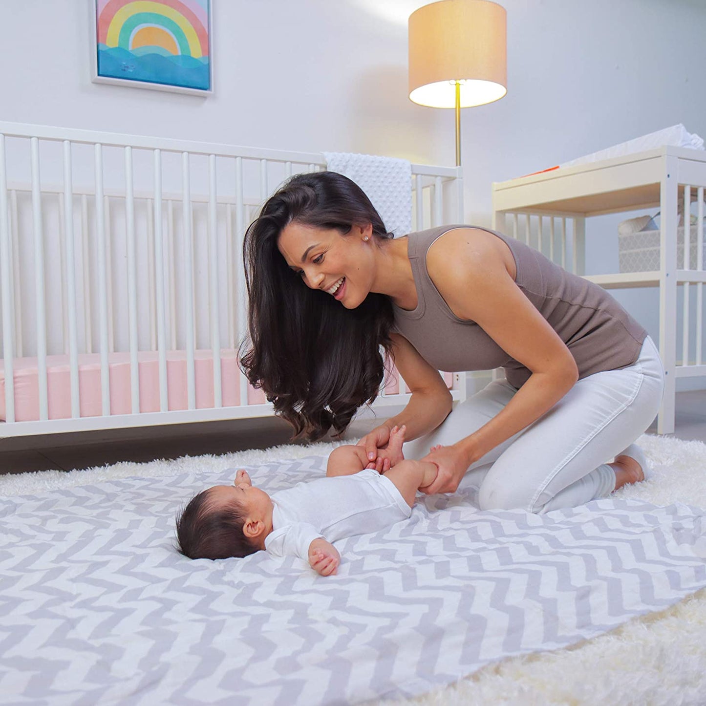 Muslin Swaddle Blankets, 4 Pack - Grey