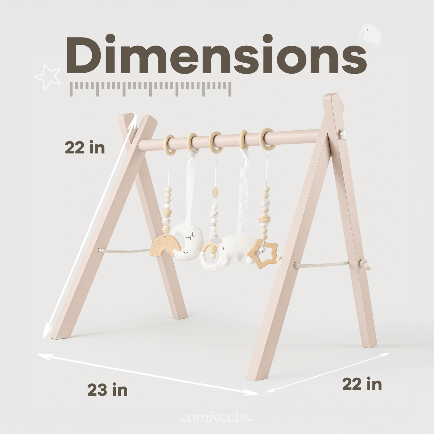 Baby Play Gym in Blush