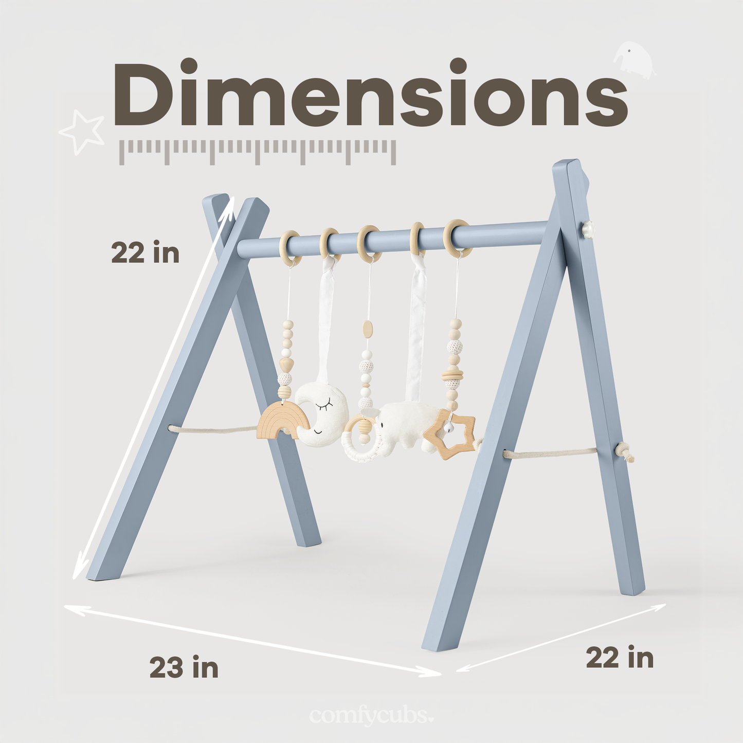 Baby Play Gym in Pacific Blue