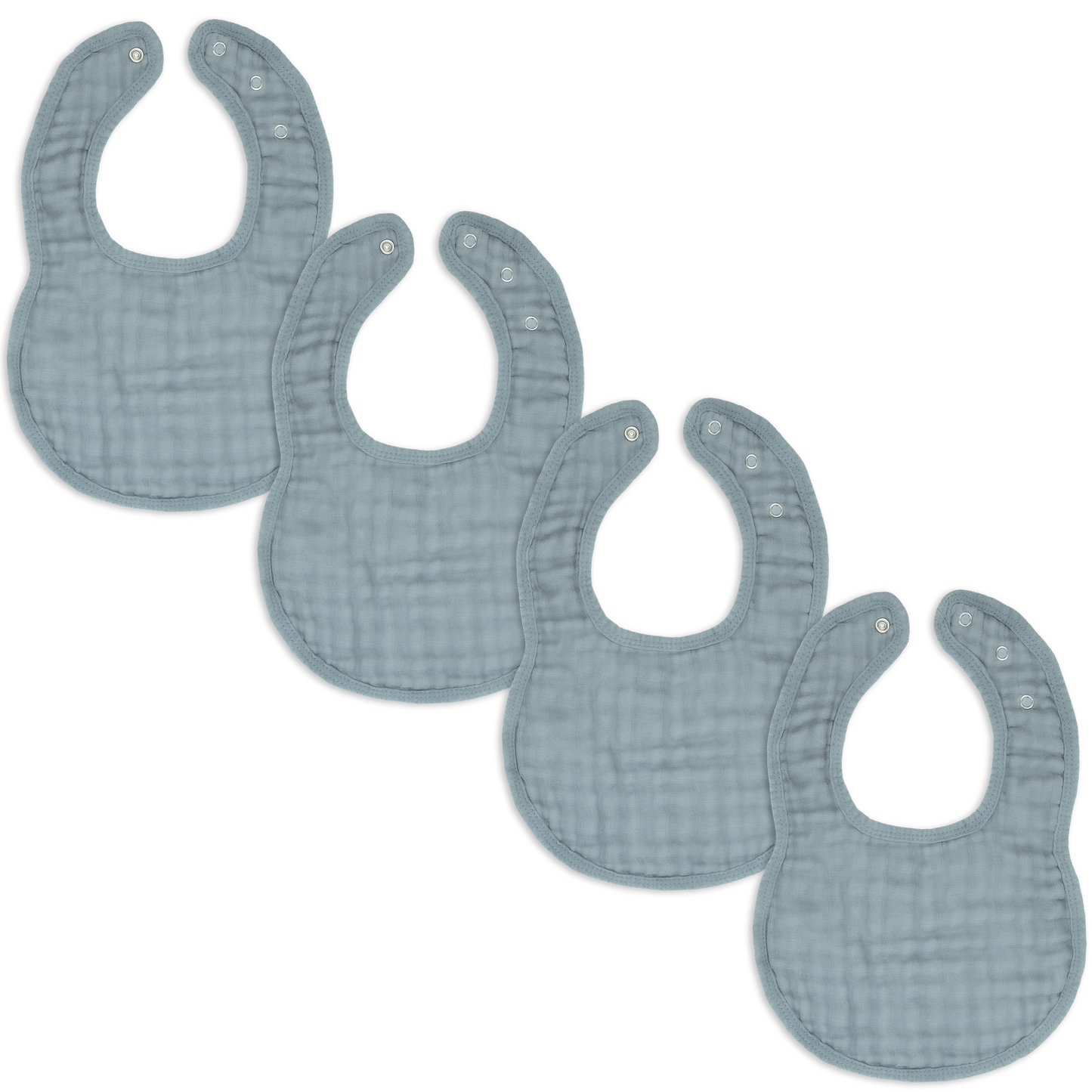 Muslin Bibs - Pacific Blue