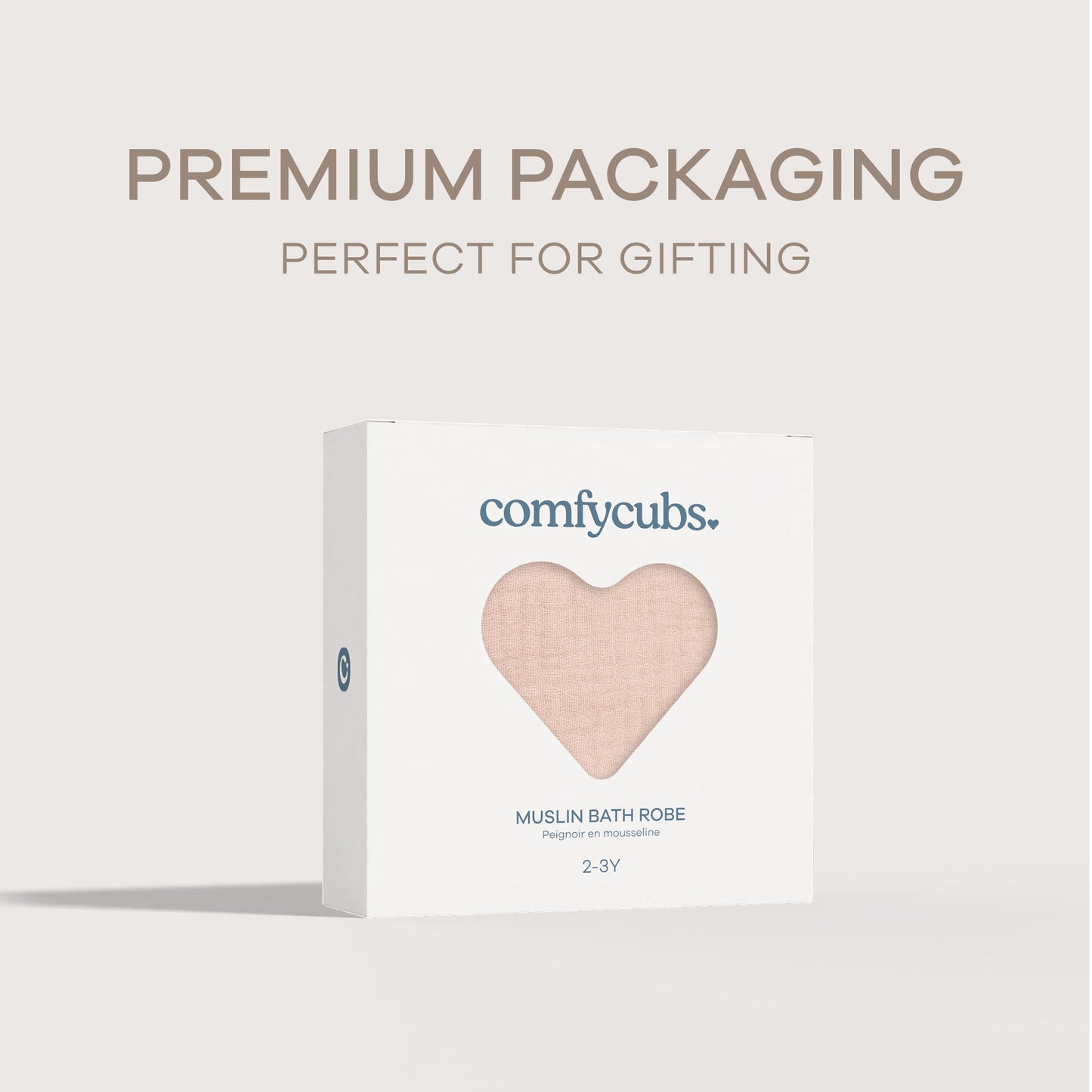 Muslin Bath Robe for Kids, Blush