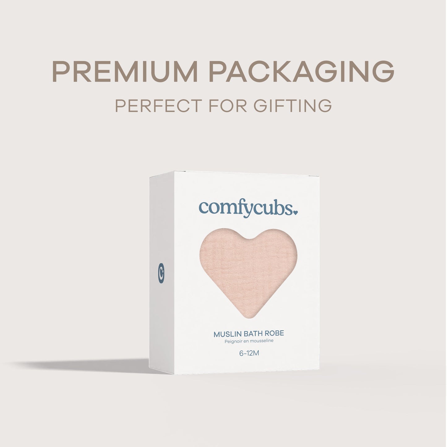 Muslin Bath Robe for Kids, Blush