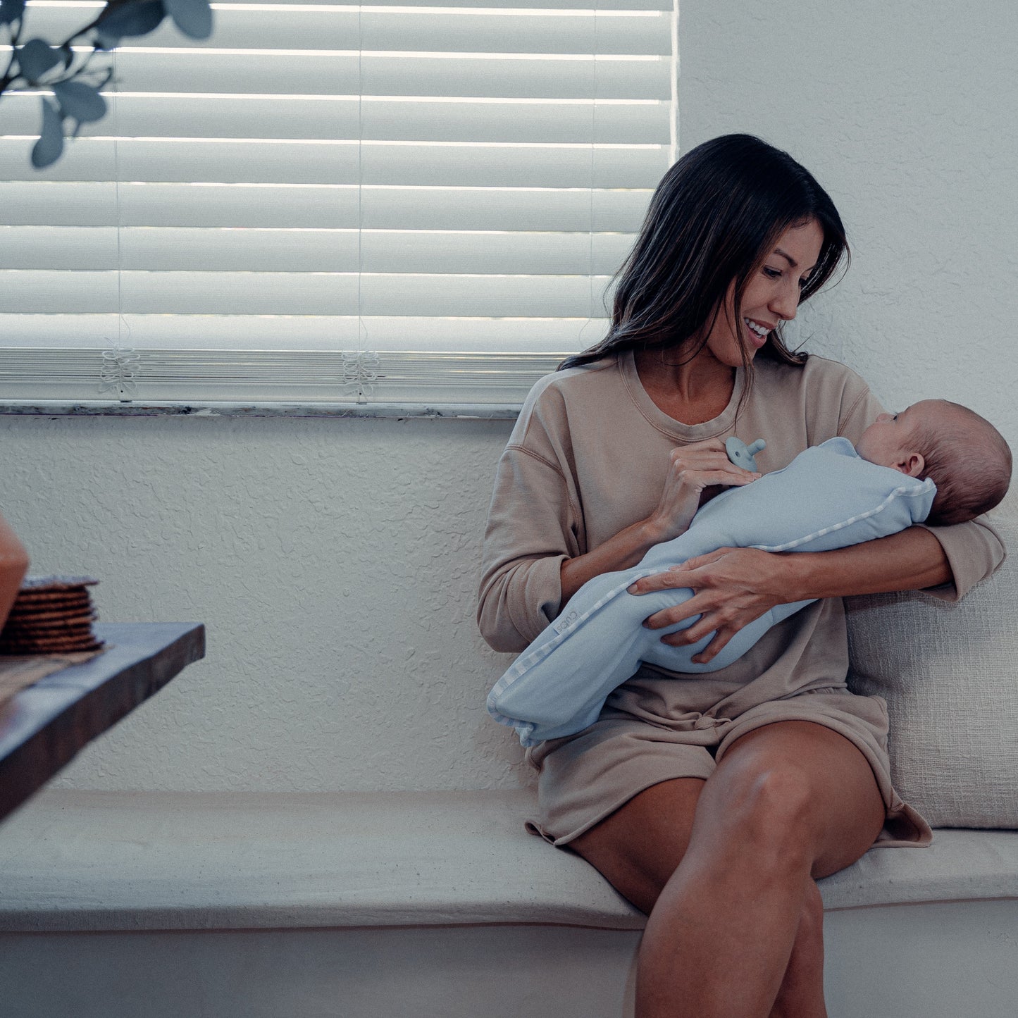 Easy Zipper Swaddle Blankets - Blue