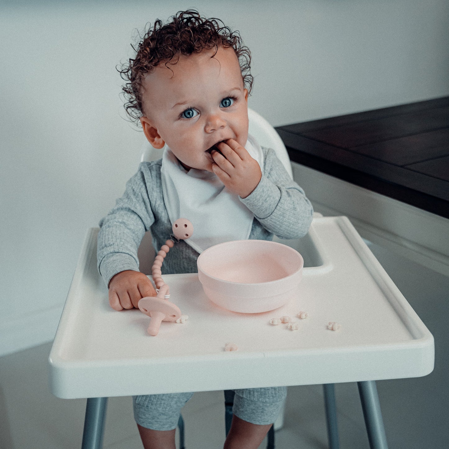 Pacifier Clips, 2 Pack  - Pink Blush