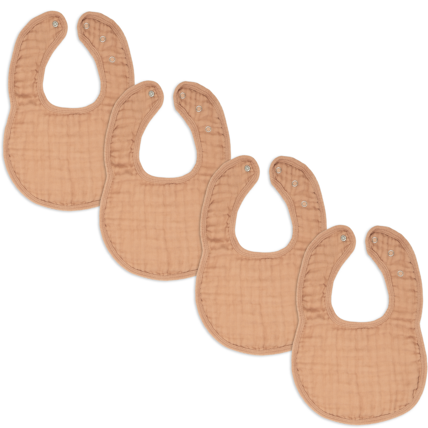 Muslin Bibs - Caramel