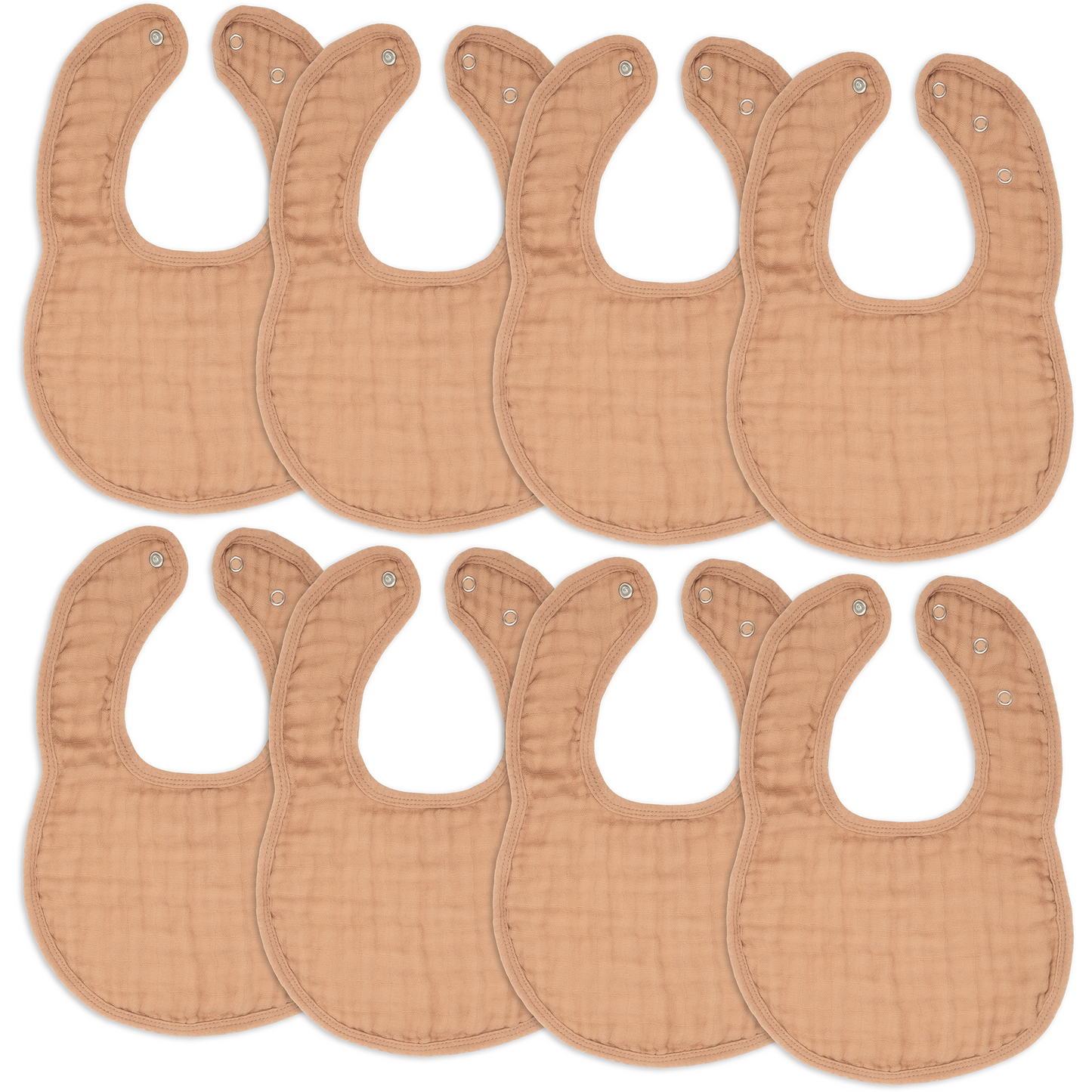 Muslin Bibs - Caramel