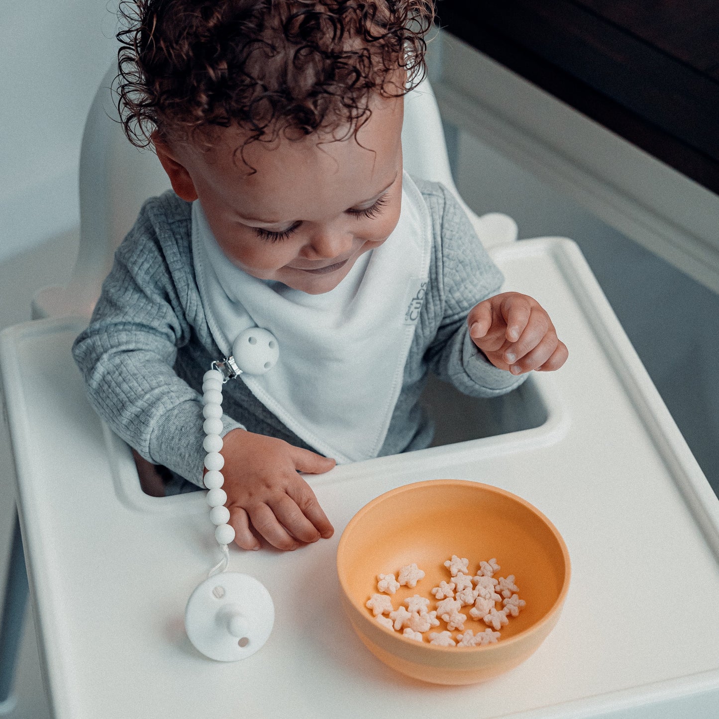 Pacifier Clips, 2 Pack - White