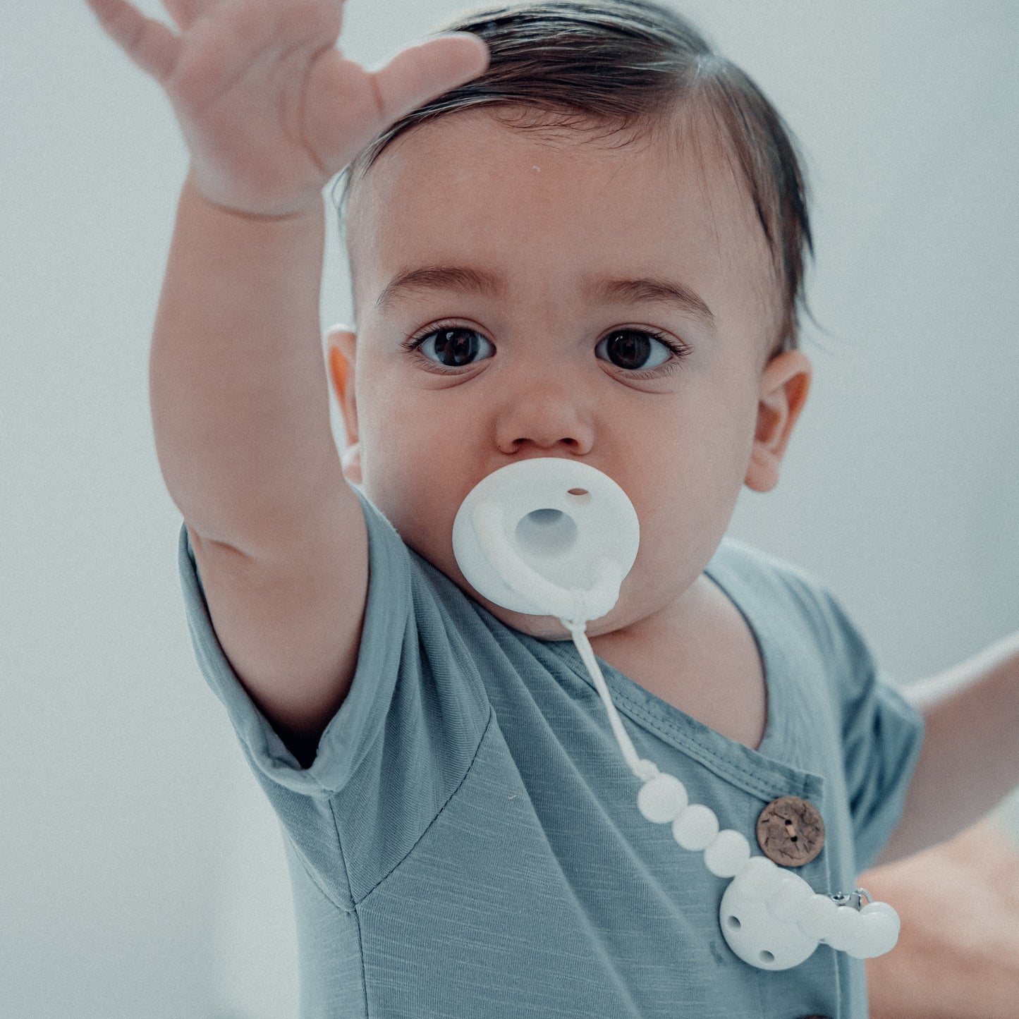 Pacifier Clips, 2 Pack - White