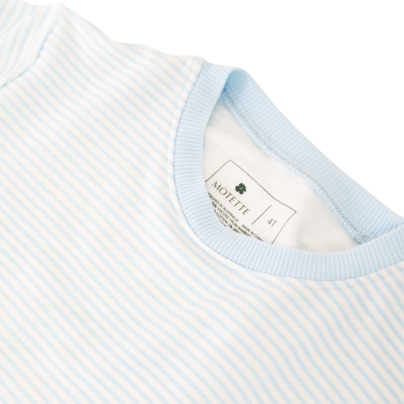 Seaside Stripe Little Lounger Bamboo Sweatsuit