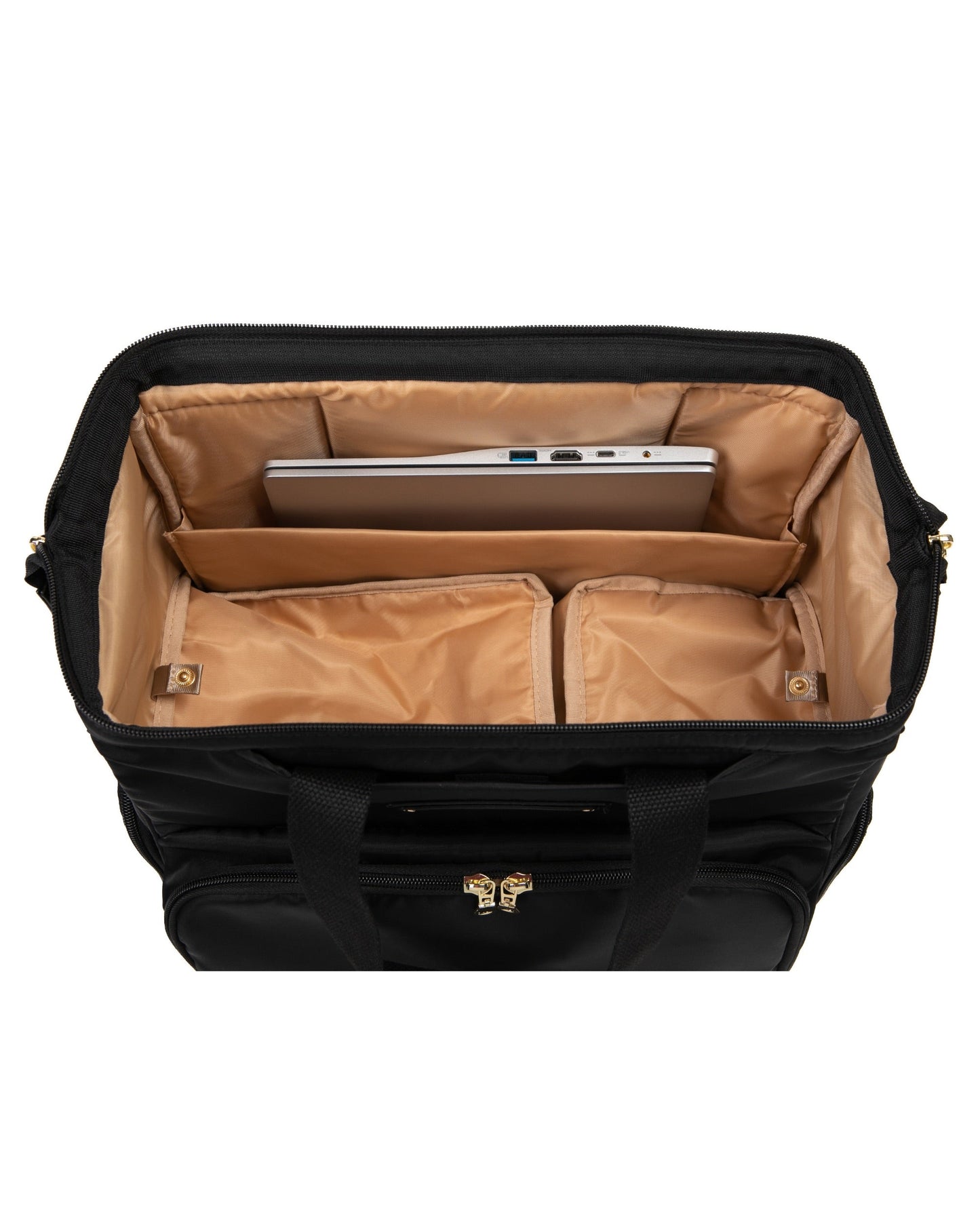 Sarah Wells Norah Breast Pump Backpack – Pumping Bag with Insulated Milk Storage, Laptop Sleeve & Wide-Open Frame