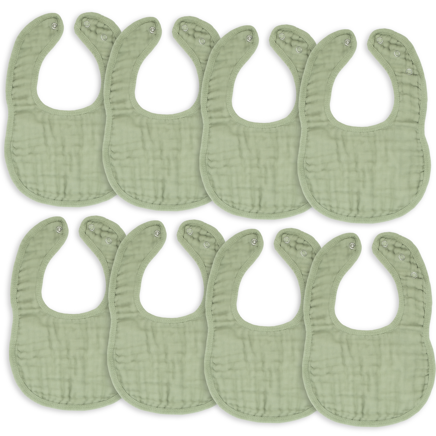 Muslin Bibs - Sage