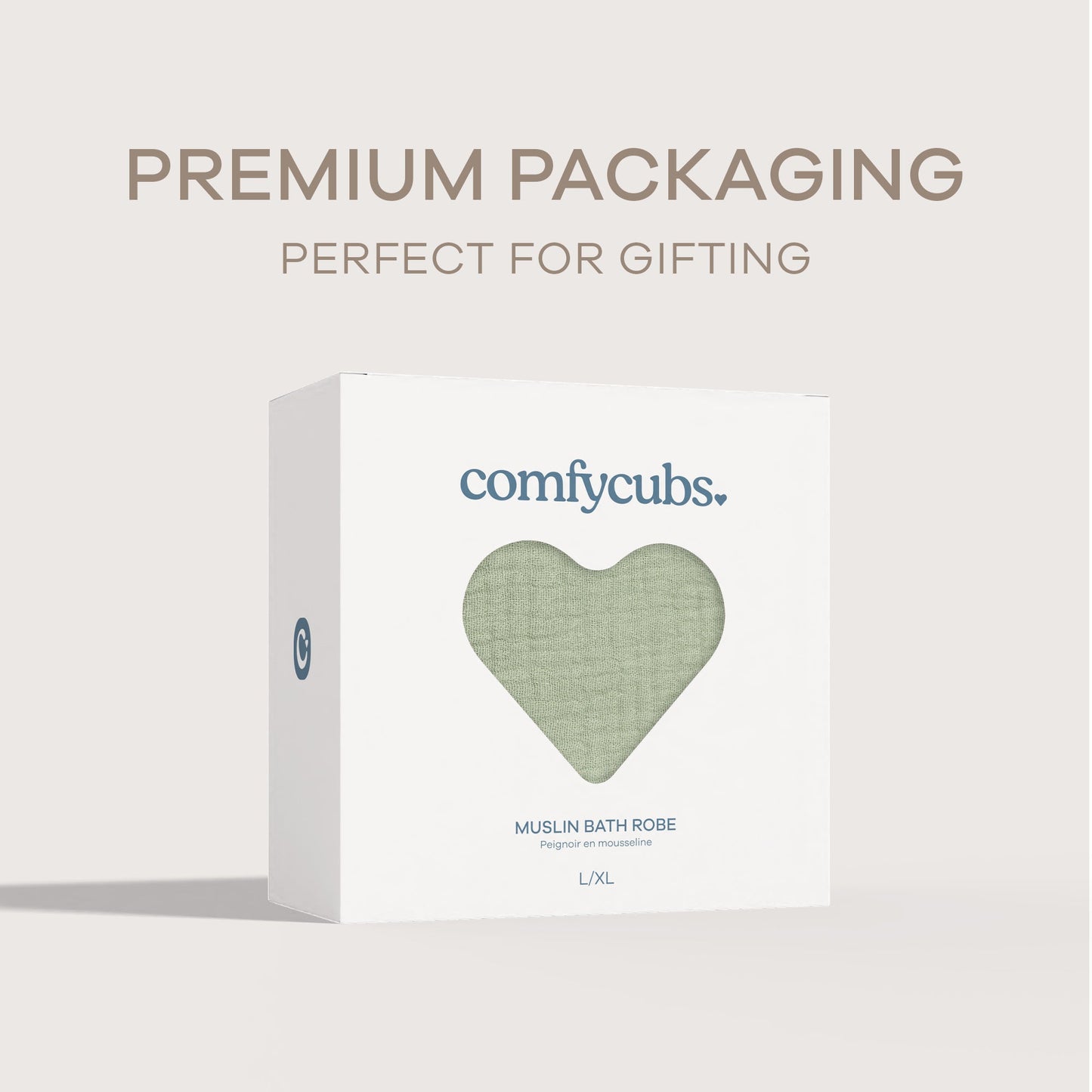 Muslin Bathrobe, Sage