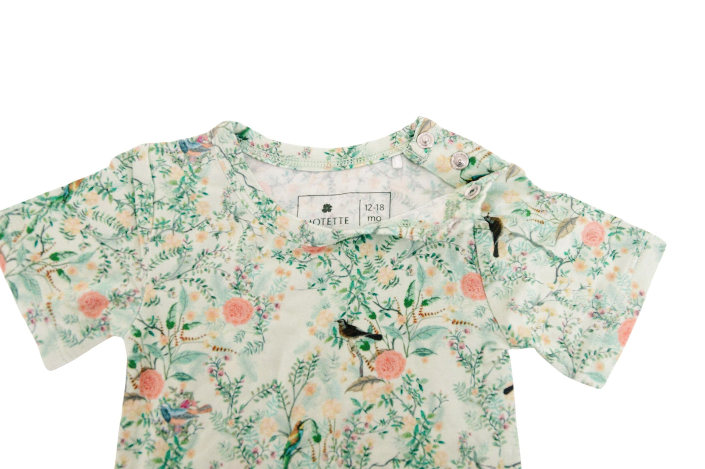 Sage Blossom Bamboo Twirl Dress with Bodysuit