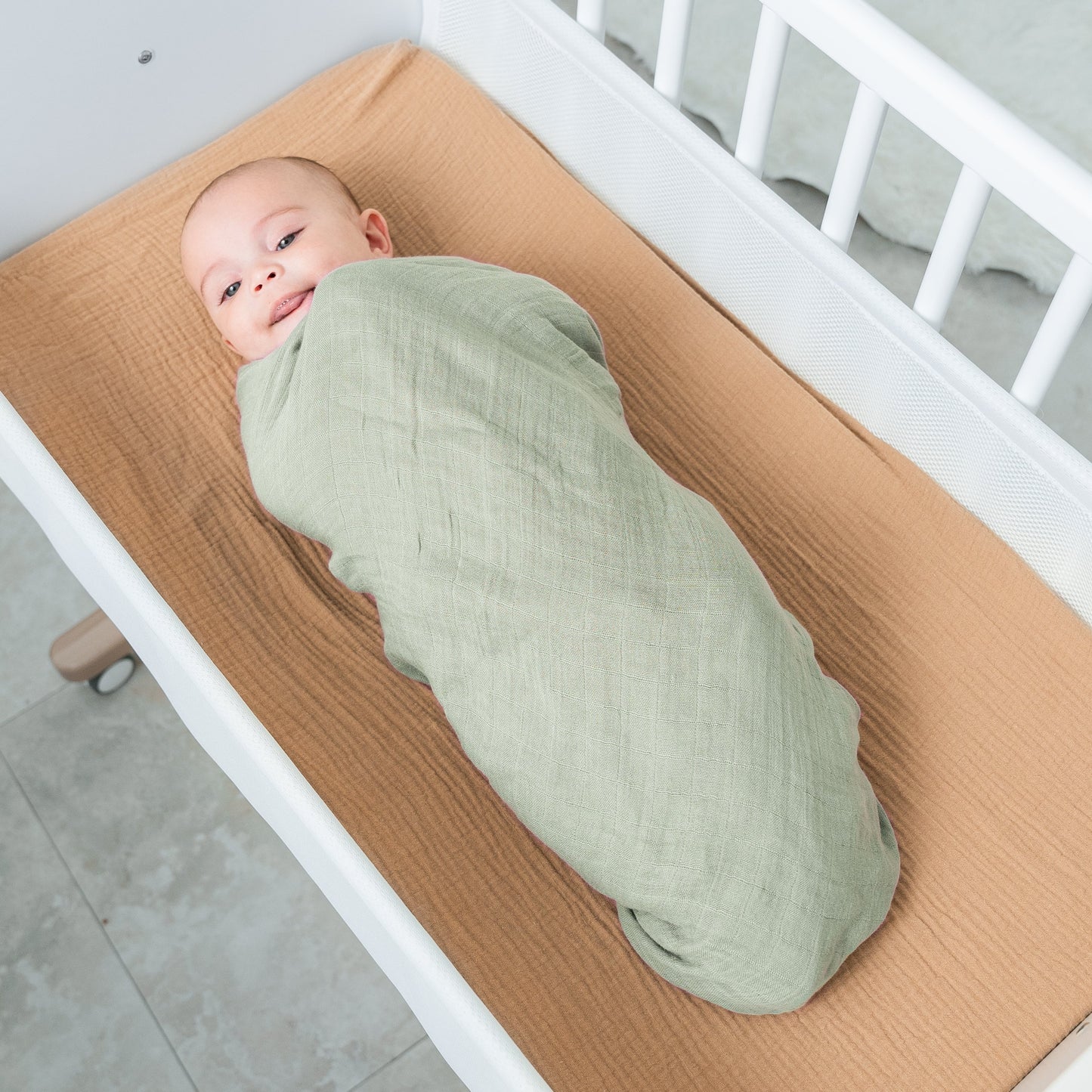 Muslin Swaddle Blanket, 1 Pack - Sage