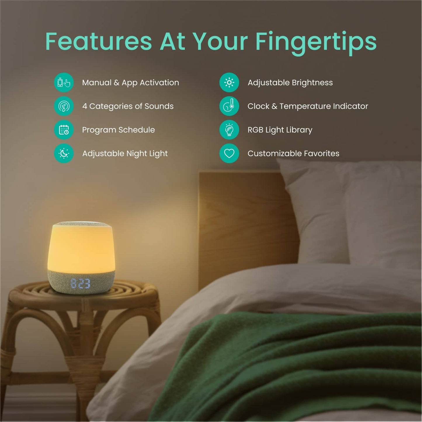 Babysense Safe Sleep Smart Nursery: Video Baby Monitor, Breathing Motion with Safety Alerts, Night Light & Sound Machine