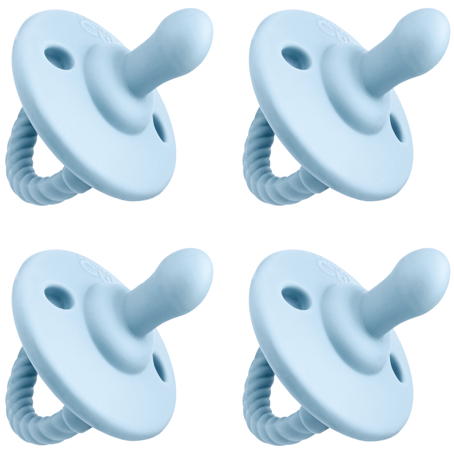 Pacifiers, 4 Pack - Sky Blue