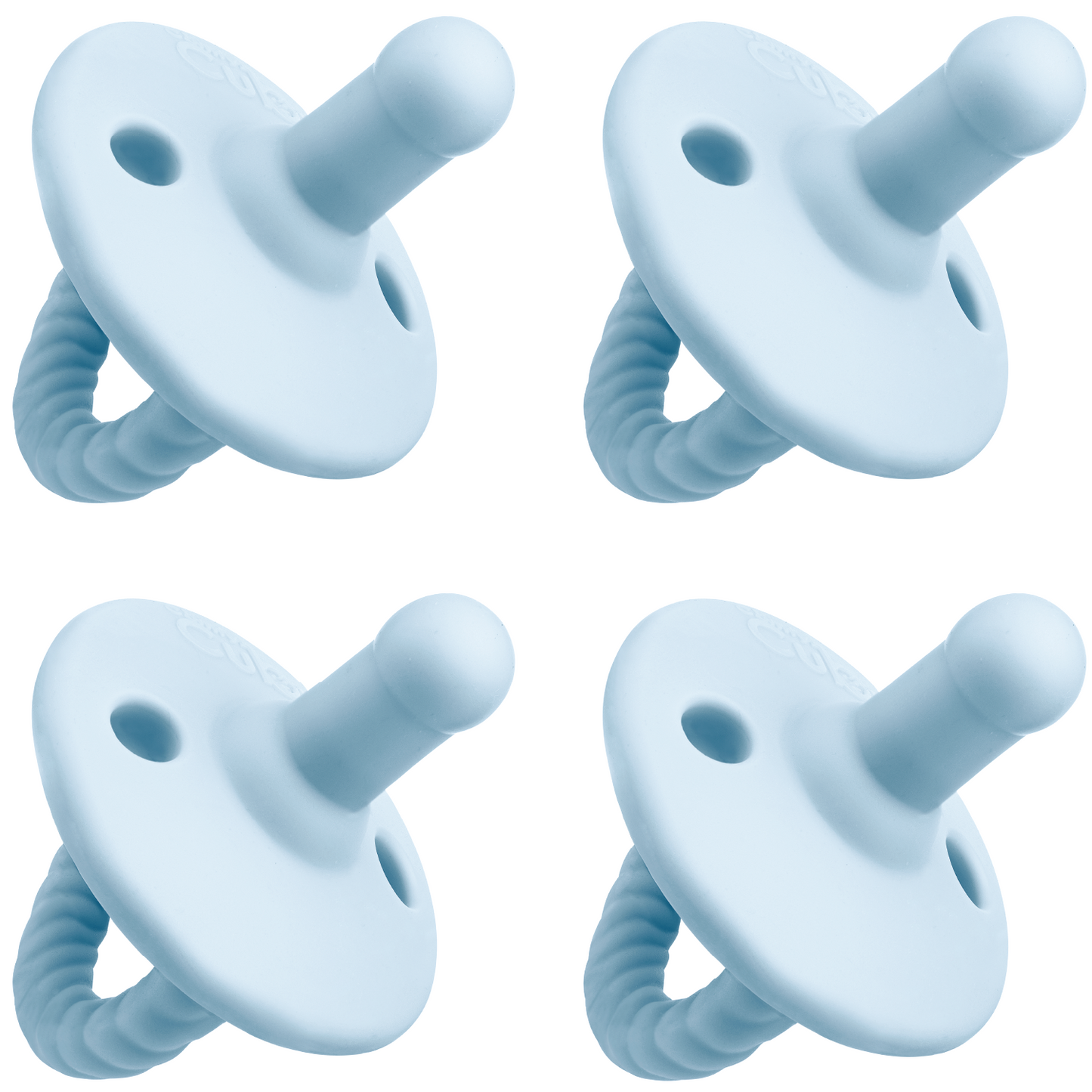 Pacifiers, 4 Pack - Sky Blue