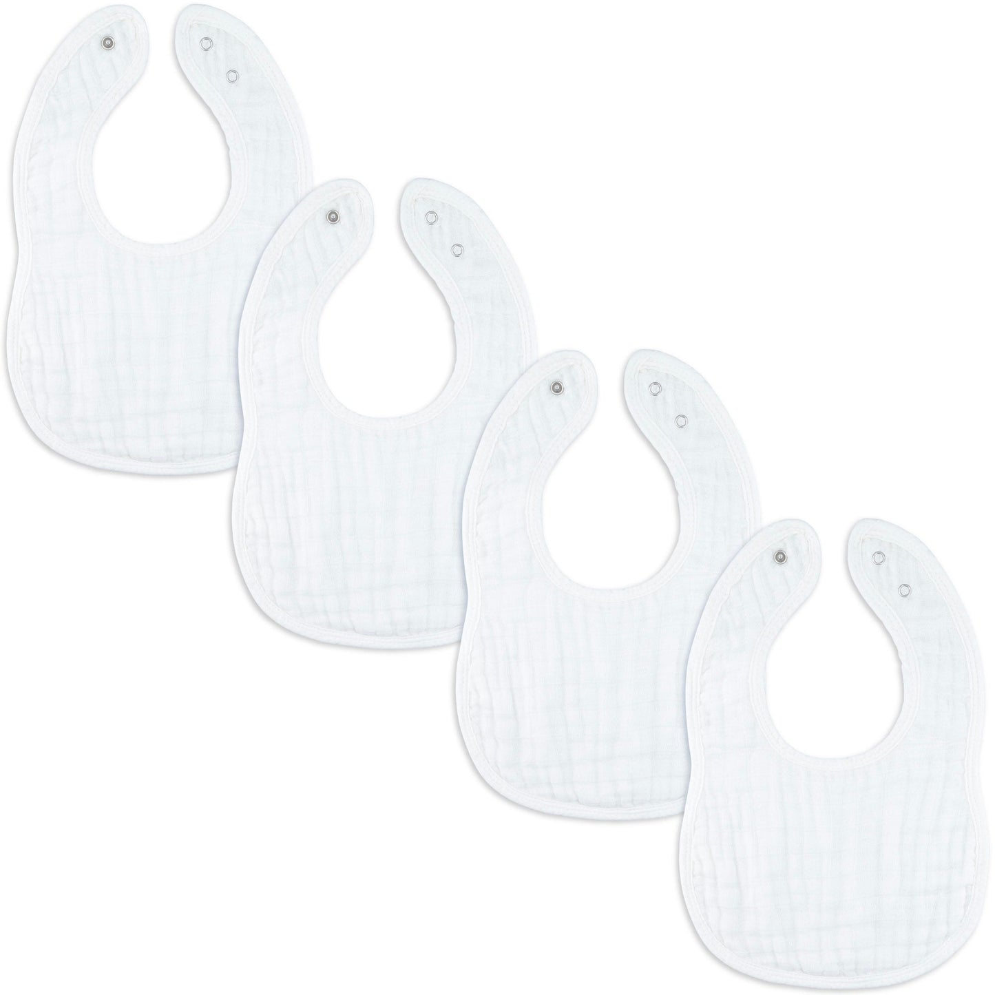 Muslin Bibs - White