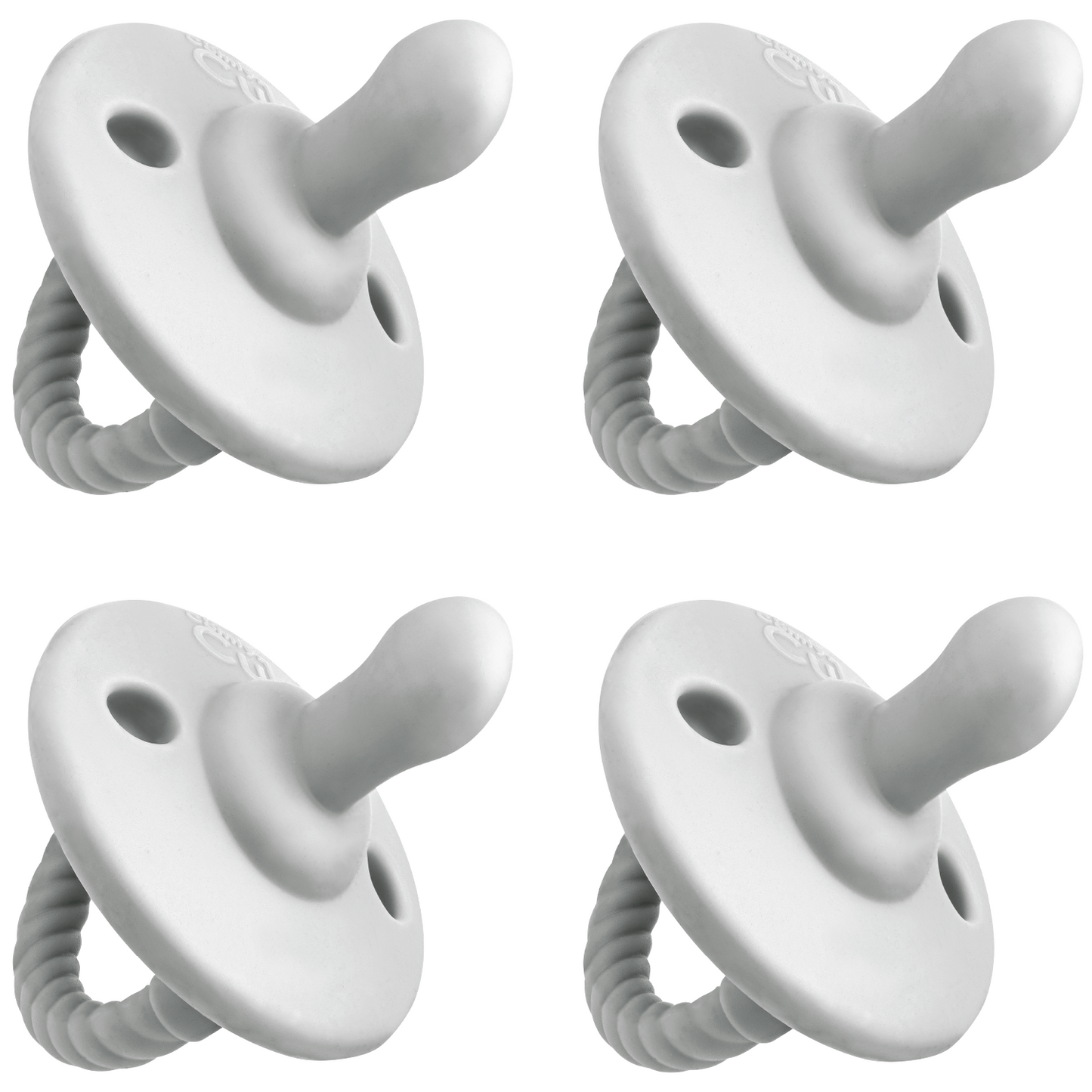 Pacifiers, 4 Pack - Grey