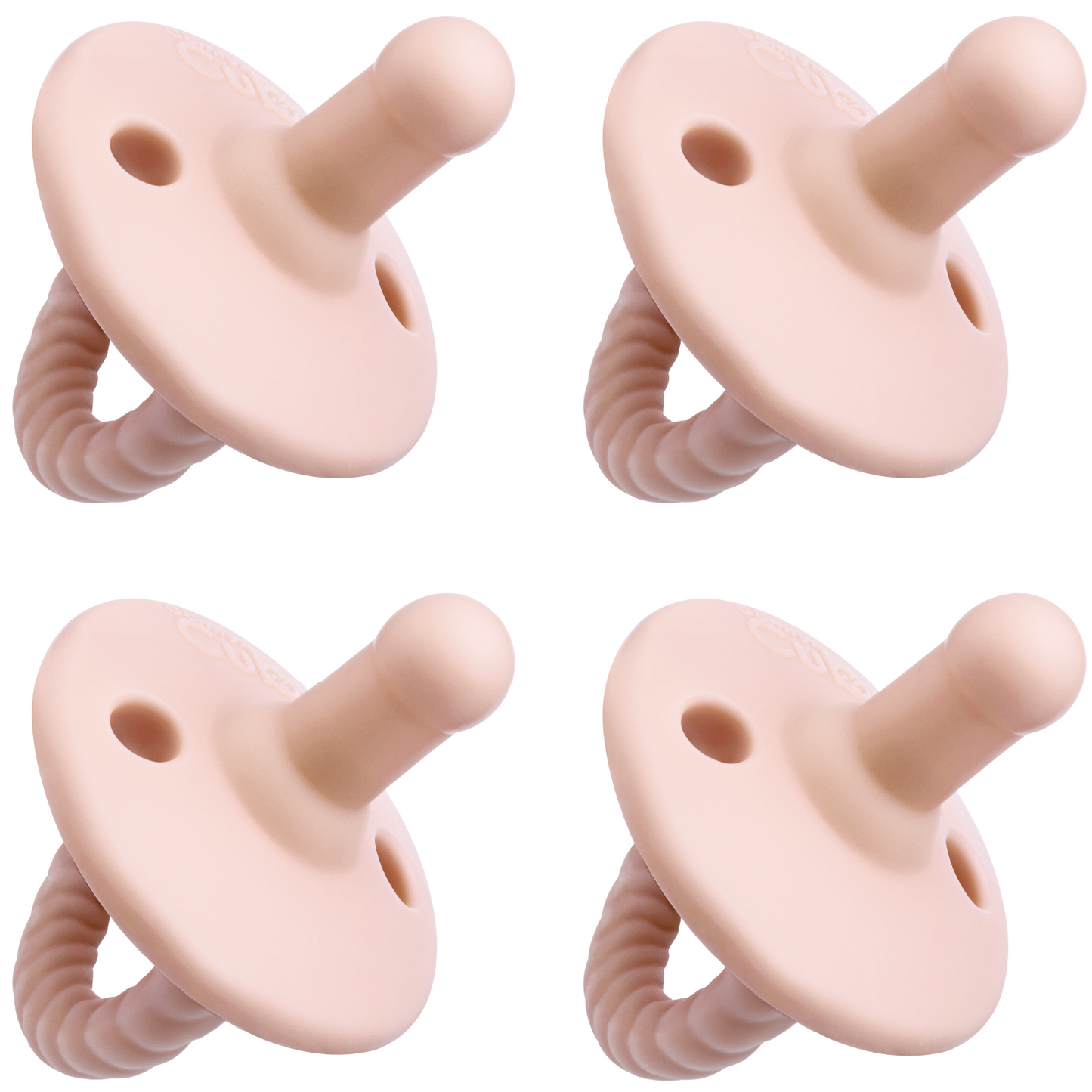 Pacifiers, 4 Pack - Pink Blush
