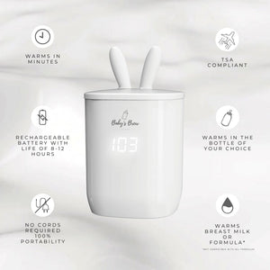 3.0 Portable Bottle Warmer Adapter Set (Warmer + Four Adapters) | The Baby's Brew - additional view