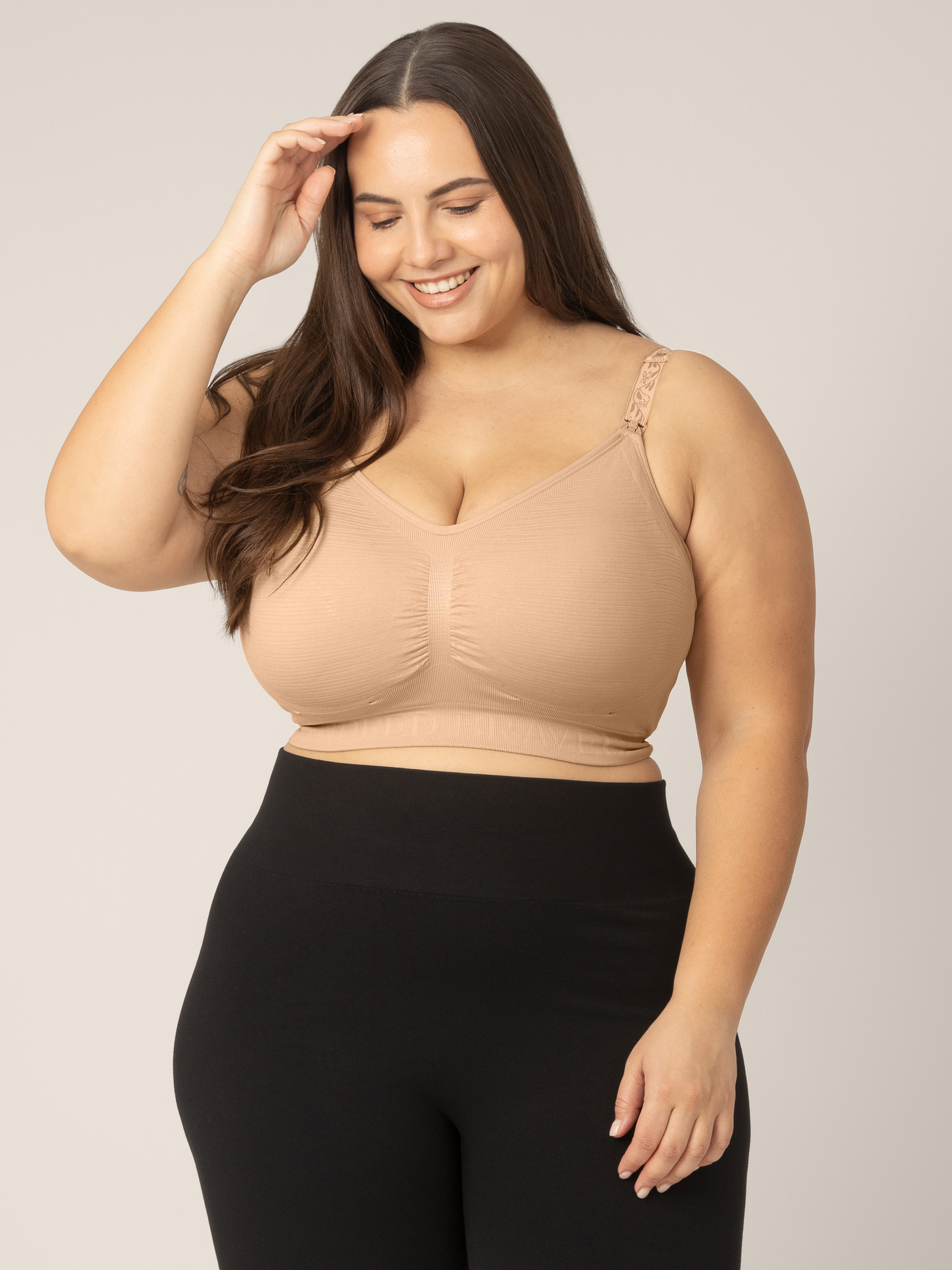 Sublime® Hands-Free Pumping & Nursing Bra | Beige