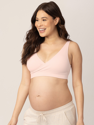 Sublime® Adjustable Crossover Nursing & Lounge Bra | Soft Pink | Kindred Bravely - additional view